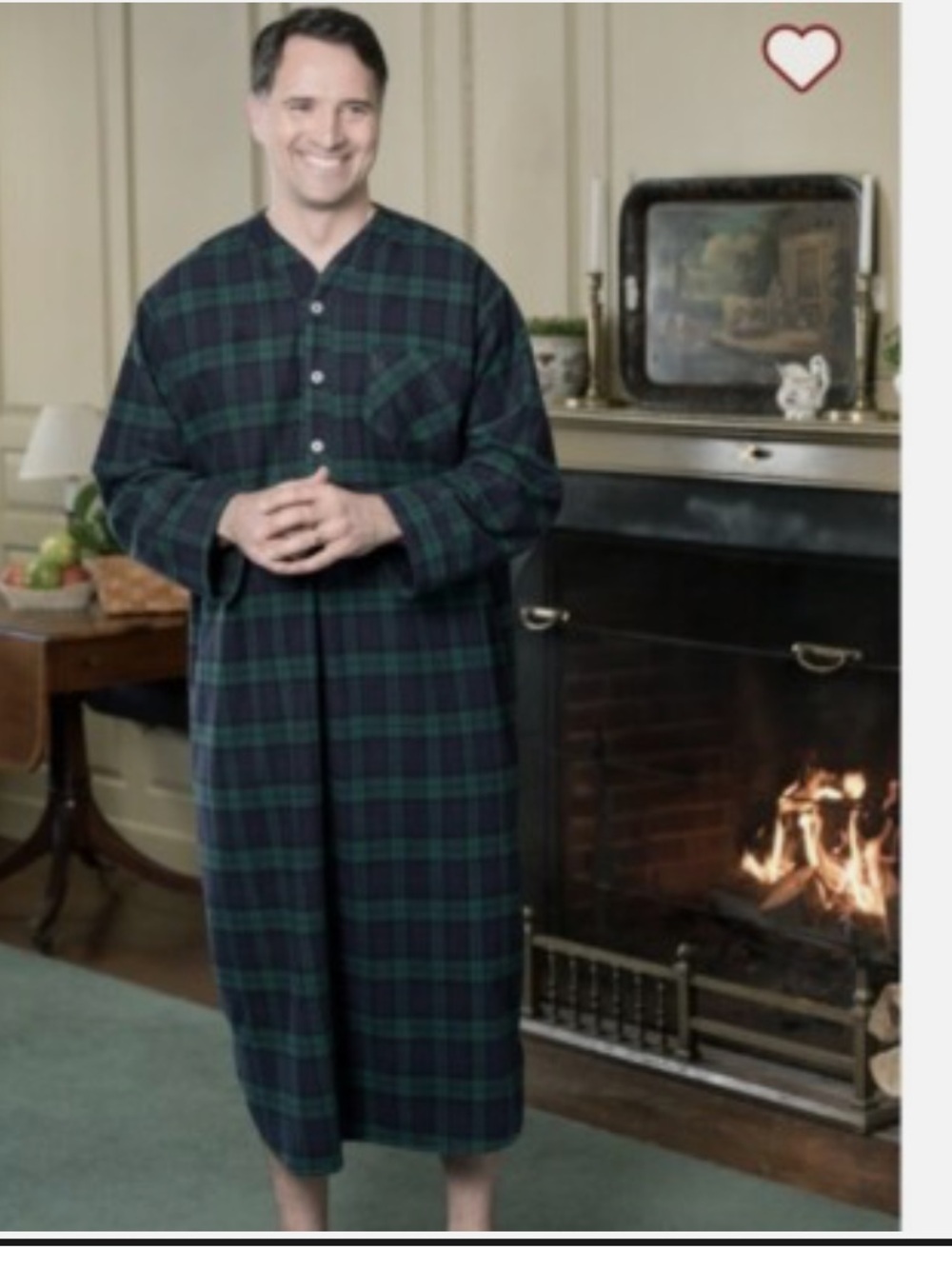 L.L. Bean Cotton Flannel Nightshirt Men’s. Size XL.